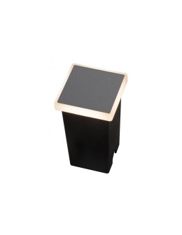 Azzardo ALF SQUARE IP65 LED 3W 250lm 3000K Zewnętrzna Ciemny Szary Schodowa/Wpuszczana AZ4466