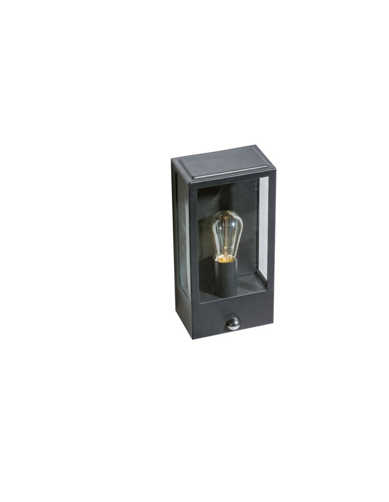 Outdoor lights with motion sensor - Azzardo NIKLAS IP44 SENSOR LED 1xE27 Outdoor Black Wall Wash AZ4487. - product kolory-swiatla.pl 1