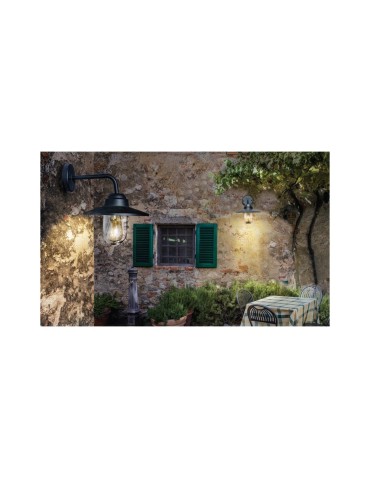 Azzardo OSVALD IP44 1xE27 Zewnętrzna Czarny Ścienna AZ4489 - produkt 2