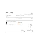 Standing garden lamps - Azzardo ROLF 2 500 IP44 2xGU10 Outdoor Black Standing AZ4456 - product 3