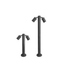 Standing garden lamps - Azzardo ROLF 2 500 IP44 2xGU10 Outdoor Dark Grey Standing AZ4457 - product 2