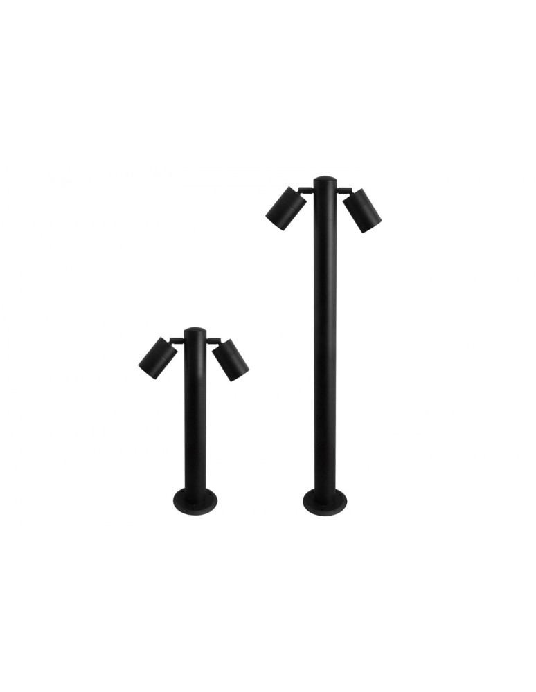 Standing garden lamps - Azzardo ROLF 2 900 IP44 2xGU10 Outdoor Black Standing AZ4458 - product kolory-swiatla.pl 2