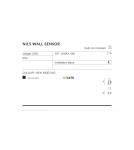 Outdoor lights with motion sensor - Azzardo NILS WALL SENSOR IP44 1xE27 Outdoor Black Wall Wash AZ4479 - product 2
