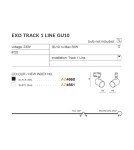 Lamps for 1 phase busbars - Azzardo EXO TRACK 1 LINE 1xGU10 Black Spotlight For Busbar 1F AZ4660 - product 4