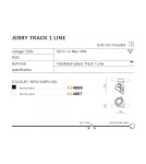 Lamps for 1 phase busbars - Azzardo JERRY TRACK 1 LINE 1xES111 GU10 Black Spotlight For Busbar 1F AZ4666 - product 4