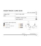 Lamps for 3-phase busbars - Azzardo EIGER TRACK 3 LINE 1xGU10 White Spotlight For Busbar 3F AZ4204 - product 2