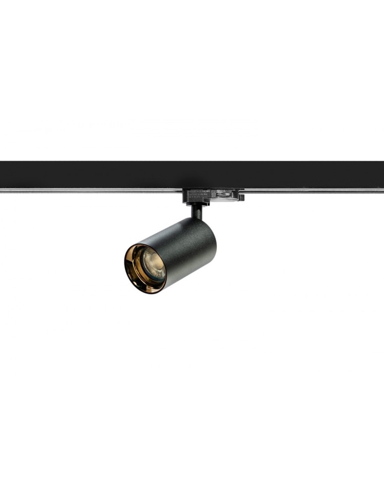 Lamps for 3-phase busbars - Azzardo EIGER TRACK 3 LINE 1xGU10 Black/Gold Spotlight For Busbar 3F AZ4206 - product kolory-swiatla.pl 1