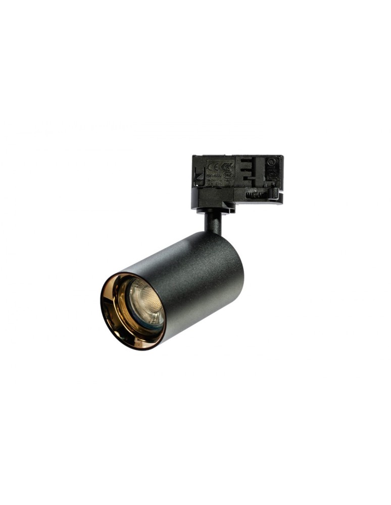 Lamps for 3-phase busbars - Azzardo EIGER TRACK 3 LINE 1xGU10 Black/Gold Spotlight For Busbar 3F AZ4206 - product kolory-swiatla.pl 5