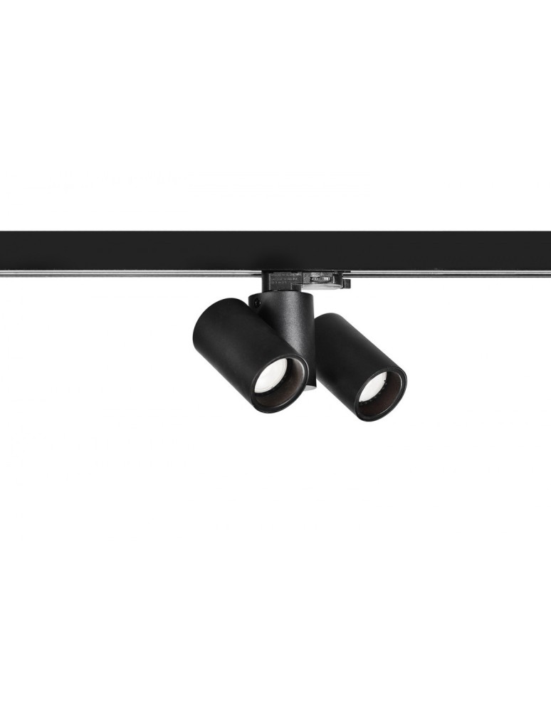 Lamps for 3-phase busbars - Azzardo MEGARA TRACK 3 LINE 2xGU10 Black Spotlight For Busbar 3F AZ4443 - product kolory-swiatla.pl 1