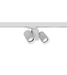 Lamps for 3-phase busbars - Azzardo MEGARA TRACK 3 LINE 2xGU10 White Reflector For Busbar 3F AZ4442 - product 1