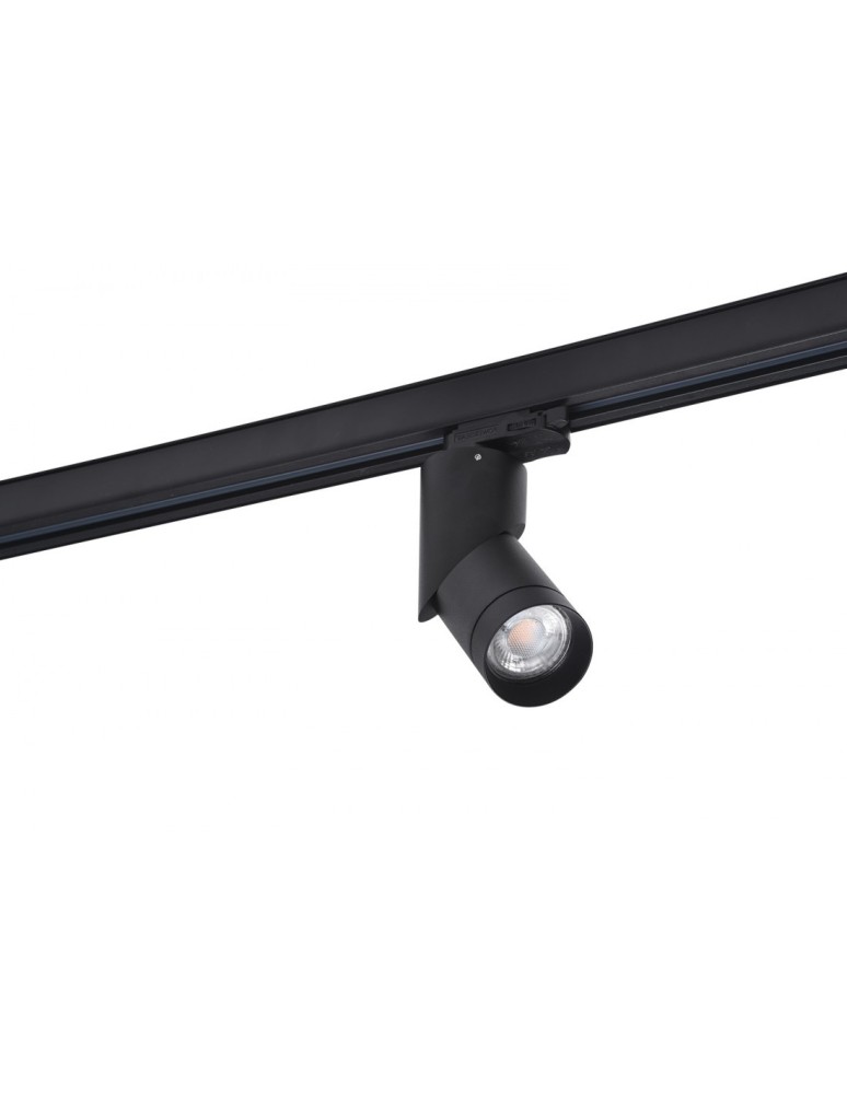 Lamps for 3-phase busbars - Azzardo SANTOS TRACK 3 LINE 1xGU10 Black Spotlight For Busbar 3F AZ4203 - product kolory-swiatla.pl 1