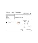Lamps for 3-phase busbars - Azzardo SANTOS TRACK 3 LINE 1xGU10 Black Spotlight For Busbar 3F AZ4203 - product 5