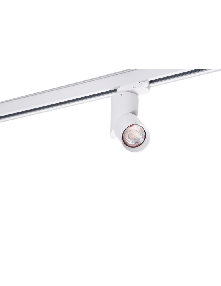 Lamps for 3-phase busbars - Azzardo SANTOS TRACK 3 LINE 1xGU10 White Spotlight For Busbar 3F AZ4202 - product kolory-swiatla.pl 3