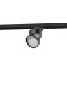 Azzardo MONA TRACK 3 LINE LED 18W 1500lm 3000K Black Reflector For Busbar 3F AZ4547