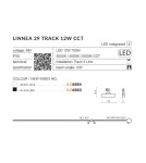 Lamps for 3-phase busbars - Azzardo LINNEA 29 TRACK 3 LINE LED CCT 12W 700lm 3000K/4000K/5000K White Spotlight For Rail 3F AZ4564 - product 2