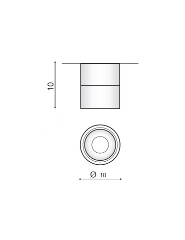 Azzardo COSTA LED 12W 1100lm 4000K Black Ceiling light AZ4553 - product 2