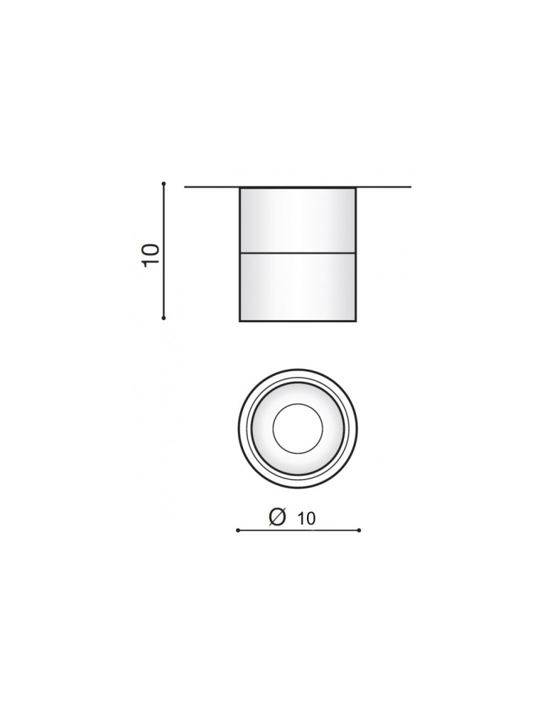 LED headlights - Azzardo COSTA LED 12W 1100lm 4000K White Ceiling Light AZ4554 - product kolory-swiatla.pl 2