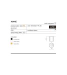 LED ceiling luminaires - Azzardo MANE LED 10W 800lm 4000K Gold Ceiling Light AZ4323 - product 3