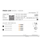 Recessed ceiling spotlights - Azzardo FRIDA LED 12W 1100lm 3000K Black Recessed AZ4527 - product 5