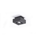 Ceiling luminaires for replaceable light source - Azzardo NIKEA 1 1xGU10 Black Ceiling Light AZ4432 - product 1