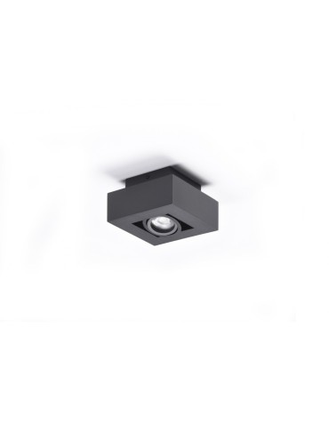 Azzardo NIKEA 1 1xGU10 Black Ceiling Light AZ4432