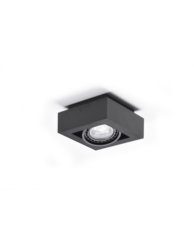 Ceiling luminaires for replaceable light source - Azzardo NIKEA 1 1xES111 Black Ceiling Light AZ4438 - product kolory-swiatla.pl 1