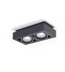 Ceiling luminaires for replaceable light source - Azzardo NIKEA 2 2xES111 Black Ceiling Light AZ4441 - product 1