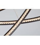 LED pendant lamps - AZzardo BRIGHTON 3 LED 55W 3300lm 3000K Black Pendant AZ4428 - product 2