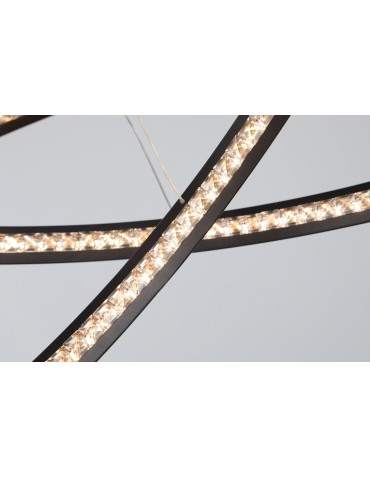 AZzardo BRIGHTON 3 LED 55W 3300lm 3000K Czarny Wisząca AZ4428 - produkt 2