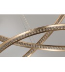 LED pendant lamps - AZzardo BRIGHTON 3 LED 55W 3300lm 3000K Gold Pendant AZ4429 - product 2