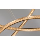 LED pendant lamps - AZzardo BRIGHTON 3 LED 55W 3300lm 3000K Gold Pendant AZ4429 - product 5