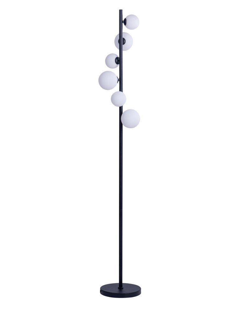 Floor lamps - Azzardo SYBILLA 6xG9 Black Floor Floor Box AZ4405 - product kolory-swiatla.pl 1