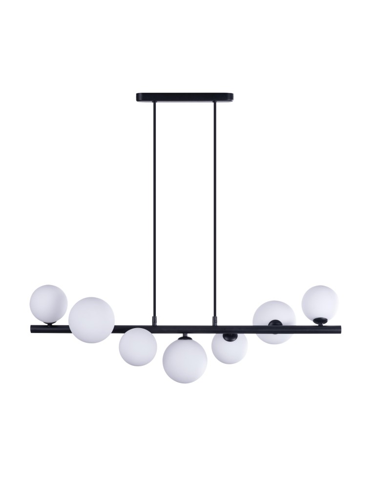 Pendant lamps spheres - Azzardo SYBILLA 7 7xG9 Black Pendant AZ4406 - product kolory-swiatla.pl 1
