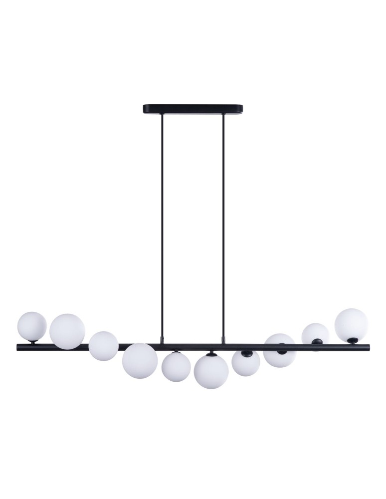 Pendant lamps spheres - Azzardo SYBILLA 10 10xG9 Black Pendant AZ4404 - product kolory-swiatla.pl 1
