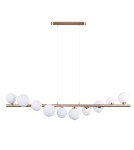 Pendant lamps spheres - Azzardo SYBILLA 10 10xG9 Gold Pendant AZ4407 - product 1