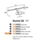 Wall lamps over a painting - Azzardo DAVINCI 58 LED 10W 700lm 3000K Black mat Wall Mount AZ4263 - product 2