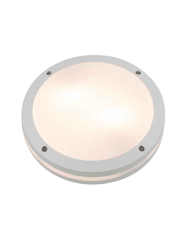 Outdoor ceiling lamps - Azzardo FANO R 30 IP54 2xE27 Outdoor White Ceiling Light AZ4373 - product kolory-swiatla.pl 1