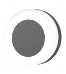 Luminaires to be built into the wall - Azzardo ENOK ROUND IP54 LED 9W 700lm 3000K Outdoor Dark Grey Wall Mount AZ4460. - product 1
