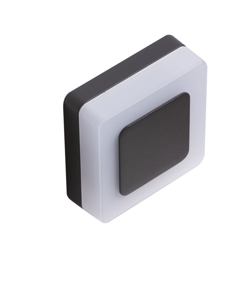 Luminaires to be built into the wall - Azzardo ENOK SQUARE IP54 LED 9W 700lm 3000K Outdoor Dark Grey Wall Mount AZ4461. - product kolory-swiatla.pl 1