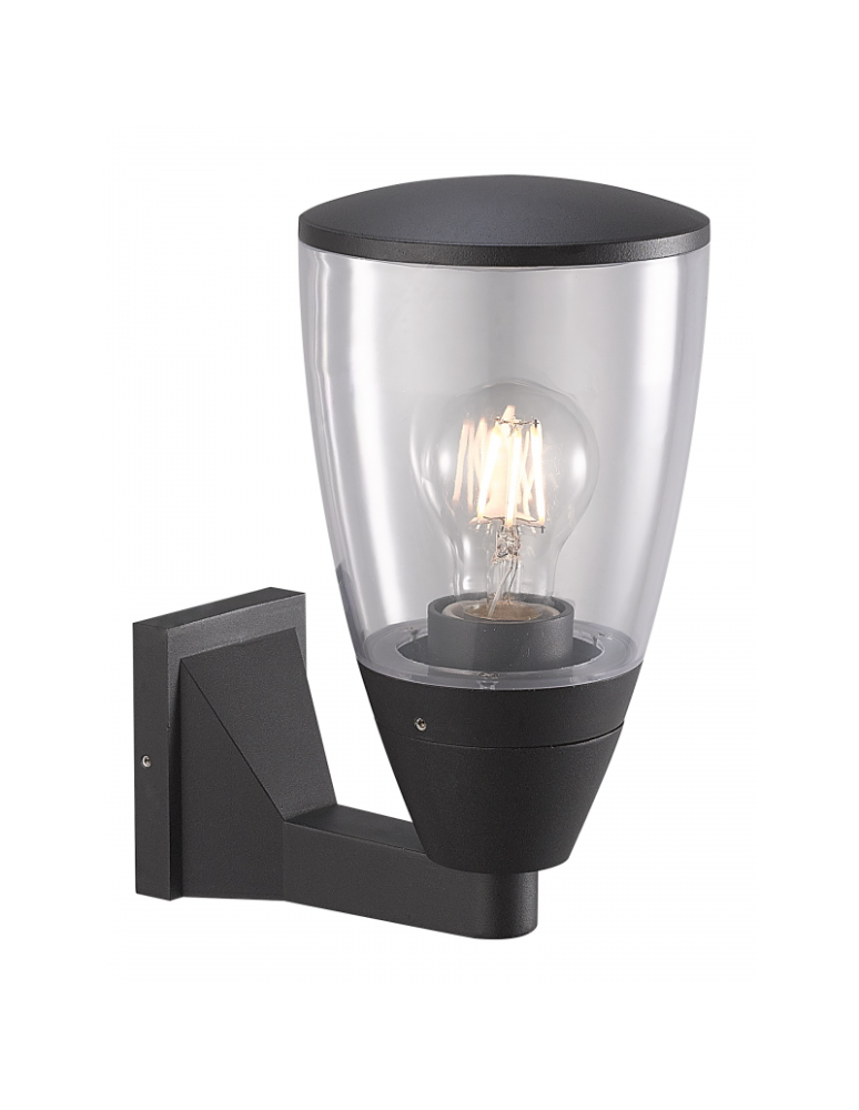 Outdoor wall lamps - Azzardo RASMUS IP65 1xE27 Outdoor Black Wall Mount AZ4482 - product kolory-swiatla.pl 1