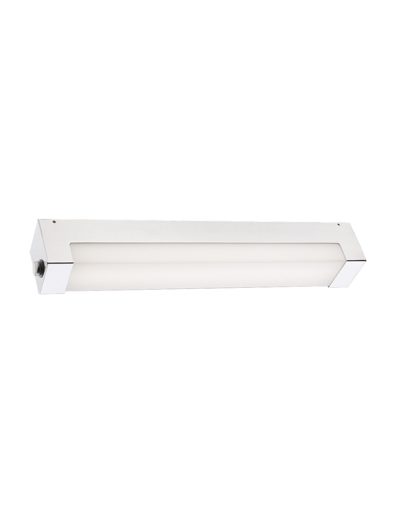 Bathroom wall lamps - Nowodvorski FRASER LED L Wall lamp with switch 1xLED Chrome/Nickel 6945 - product kolory-swiatla.pl 1