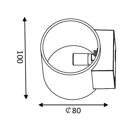 Lucide XERA 1xG9 D8 H10 W10cm 23252/01/31 Wall lamp.