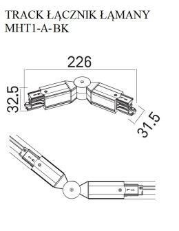 Maxlight Track Broken Switch Black MHT1-A-BK - product 2