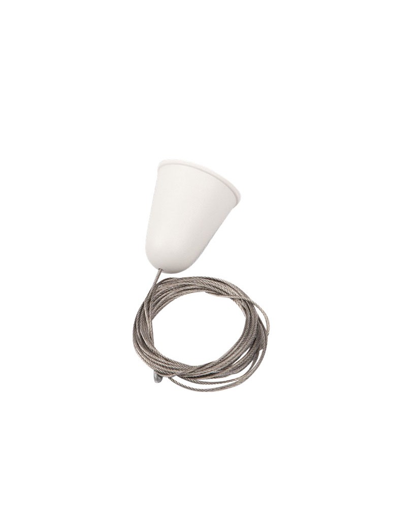 Accessories for 3 phase busbars - Maxlight Track Cable Suspension 1.5M White With Adjustable Without Handle MHT1-P15-WH - product kolory-swiatla.pl 1