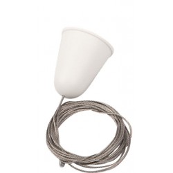 Maxlight Track Zawiesie Linkowe 3M Białe Z Regulacją Bez Uchwytu MHT1-P30-WH