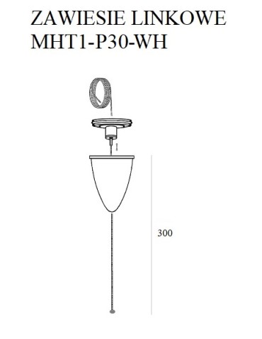 Maxlight Track Cable Suspension 3M White With Adjustable Without Handle MHT1-P30-WH - product 2