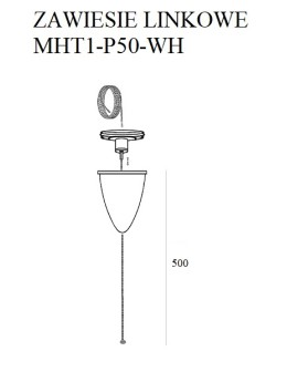 Maxlight Track Cable Suspension 5M White With Adjustable Without Handle MHT1-P50-WH - product 2