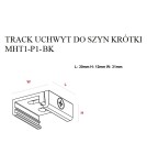 Accessories for 3 phase busbars - Maxlight Track Rail Mount Short White MHT1-P1-WH - product 2