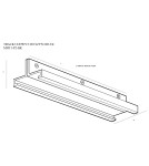 Accessories for 3 phase busbars - Maxlight Track Long Rail Mount Black MHT1-P2-BK - product 2