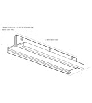 Accessories for 3 phase busbars - Maxlight Track Long Rail Mount White MHT1-P2-WH - product 2